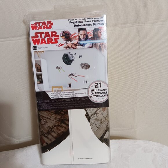 STAR WARS STICK WALL DECALS OF SPACESHIPS - Picture 1 of 14